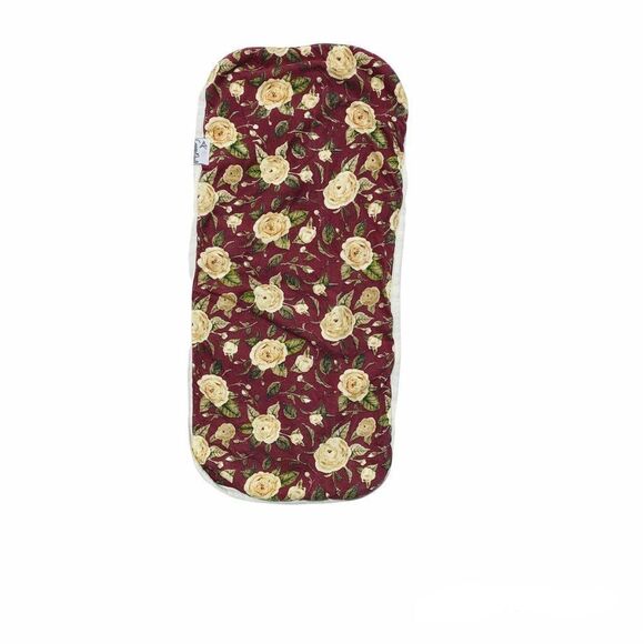 Copper Pearl Burgundy Floral Burp Cloth - Picture 3 of 4